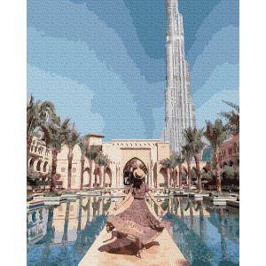Картина по номерам "Прогулка Дубаем"