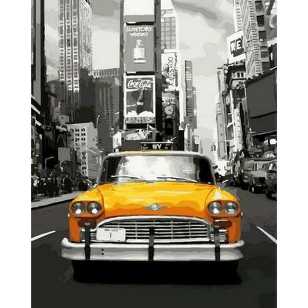 Картина по номерам "Нью-Йоркское такси"