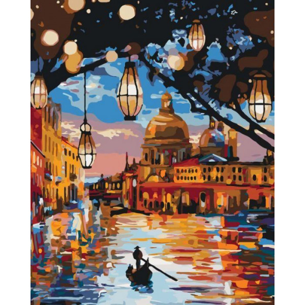 Картина по номерам "Огни Венеции"