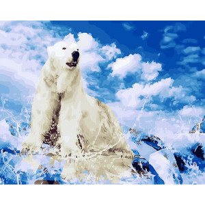 Картина по номерам "Белый медведь"