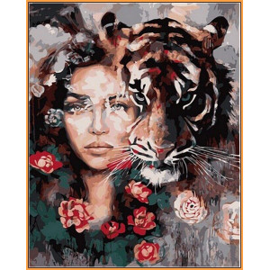 Картина по номерам "Глаза тигра"