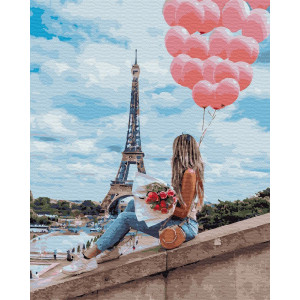 Картина по номерам "Лучший день в Париже"