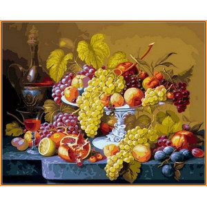 Картина по номерам "Роскошный виноград"