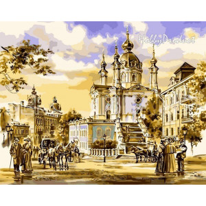 Картина по номерам "Андреевская церковь"