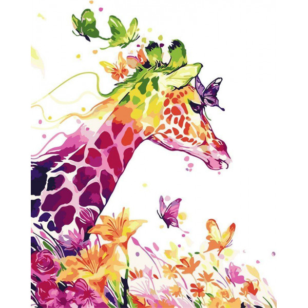 Картина по номерам "Сказочный жираф"