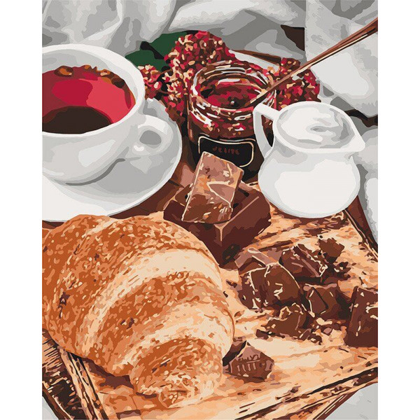 Картина по номерам "Французский завтрак"