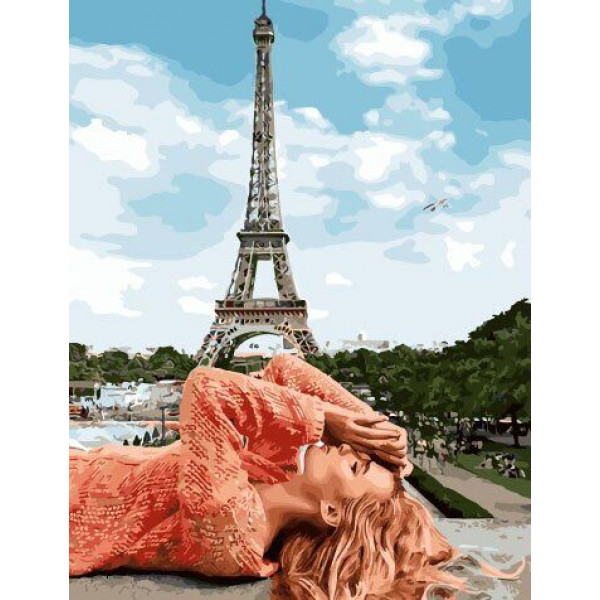 Картина по номерам "Под небом Парижа"