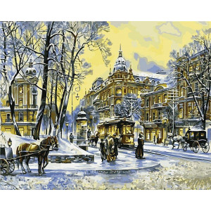 Картина по номерам "Владимирская зима"