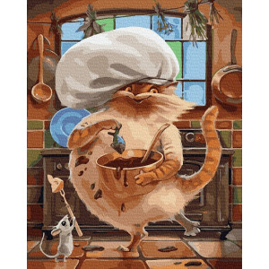 Картина по номерам "Маленькі кухарі"