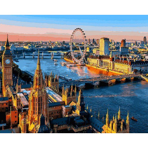 Картина по номерам "Лондон Вид на Темзу"