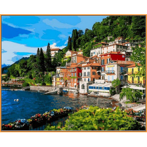 Картина по номерам "Италия. Озеро Комо"