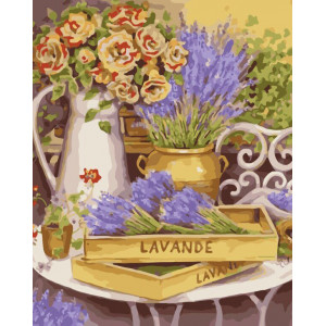 Картина по номерам "Квіти провансу"
