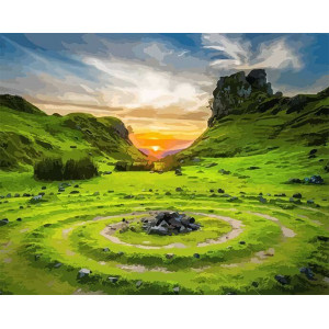 Картина по номерам "Долина фей. Шотландия"