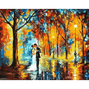Картина по номерам "Дождливая свадьба"