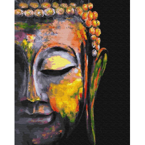 Картина по номерам "Різнобарвний Будда"