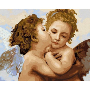Картина по номерам "Поцелуй ангела"
