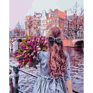 Картина по номерам "Прогулка по Амстердаму"