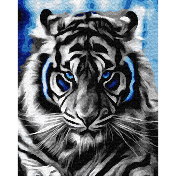Картина по номерам "Абстрактный тигр"