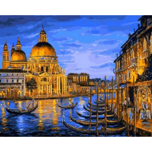 Картина по номерам "Причал нічної Венеції"