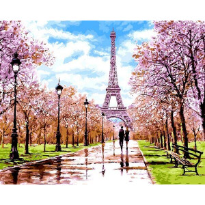 Картина по номерам "Апрель в Париже"