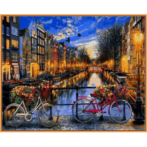 Картина по номерам "Вечірній Амстердам"