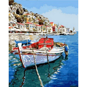 Картина по номерам "Лазурные воды Греции"