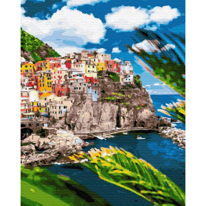 Картина по номерам "Курортный городок в Италии"