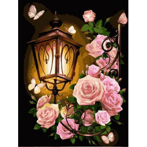 Картина по номерам "Розовый фонарь"