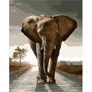 Картина по номерам "Королевский слон"