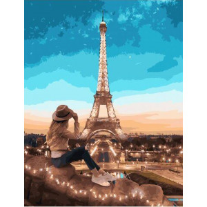 Картина по номерам "Вид на Париж"