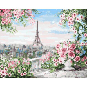 Картина по номерам "Вид из парижского сада"