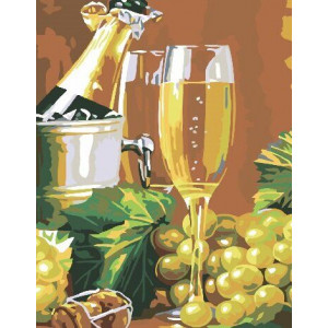 Картина по номерам "Виноград с шампанским"