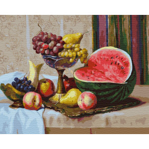 Картина по номерам "Фрукты и ягоды"