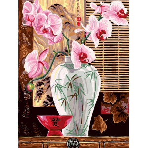 Картина по номерам "Восточные орхидеи"