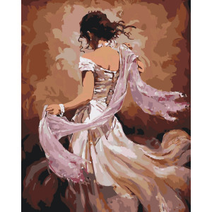 Картина по номерам "Тансовщица фламенко"