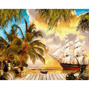 Картина по номерам "Карибский рай"