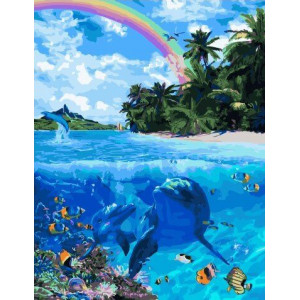 Картина по номерам "Тропический рай"
