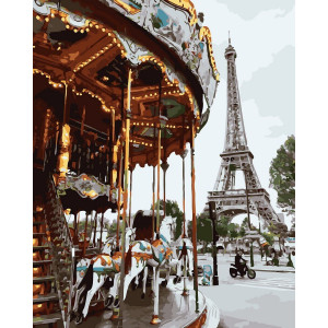 Картина по номерам "Парижская карусель"