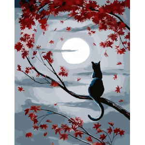 Картина по номерам "Осенняя луна"