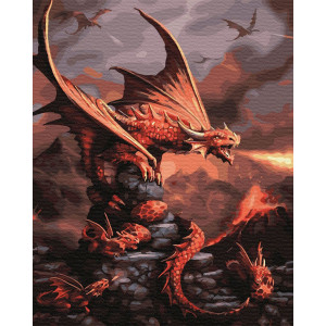 Картина по номерам "Огненный дракон"