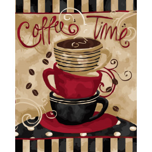 Картина по номерам "Время кофе"