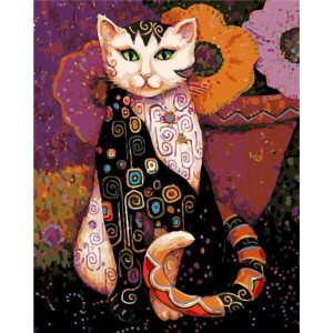 Картина по номерам "Містичний кіт"