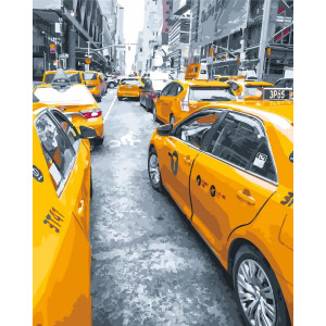 Картина по номерам "Желтое такси"