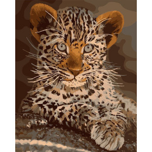 Картина по номерам "Кошеня леопарда"