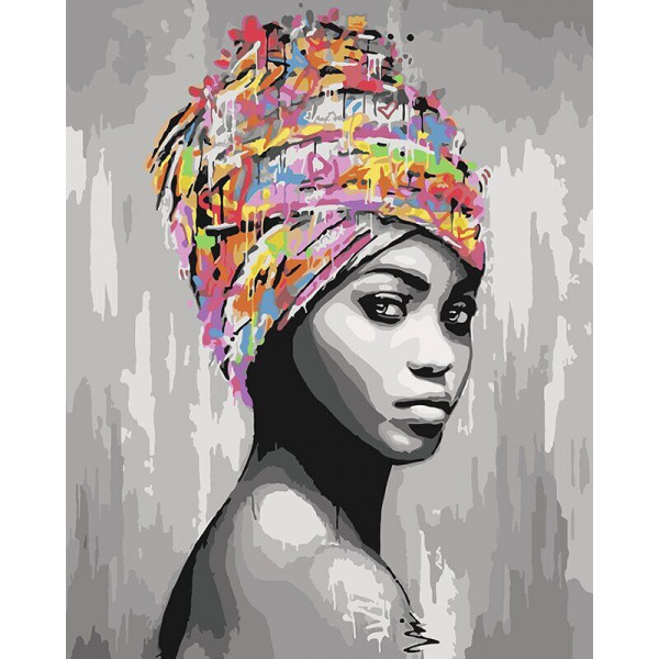 Картина по номерам "Африканская красота"