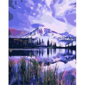 Картина по номерам "Лиловое озеро"