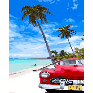 Картина по номерам "Кубинский пляж"