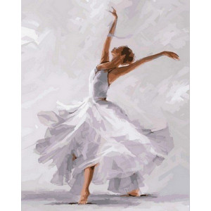 Картина по номерам "Белый танец"