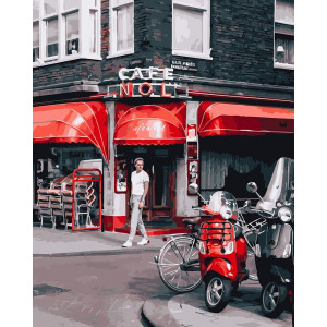 Картина по номерам "Кафе в Амстердаме"