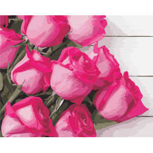 Картина по номерам "Благородные розы"